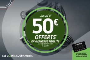Jours équipement vélo et cycliste