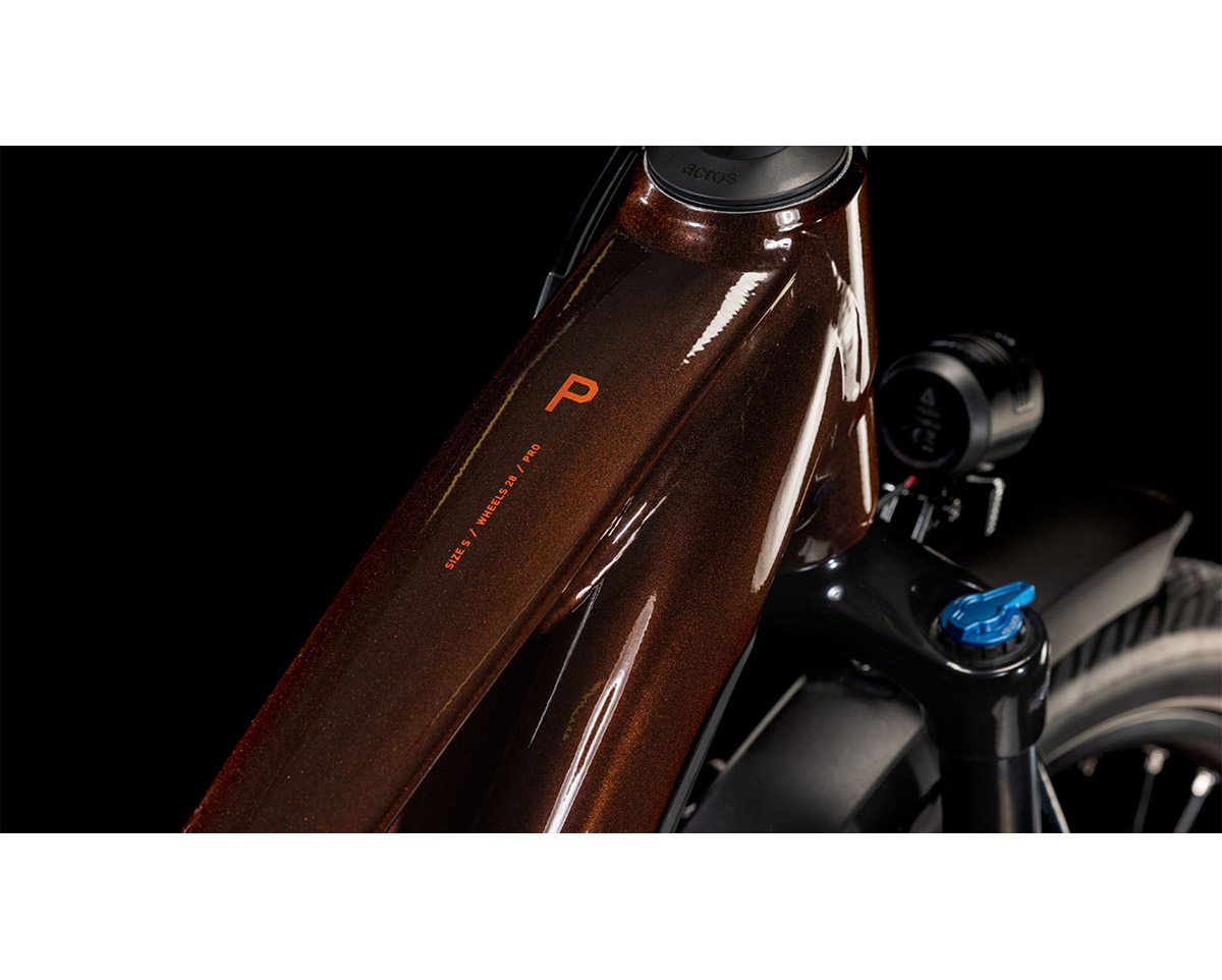 Vélo électrique trekking Femme TOURING HYBRID PRO 625 Cannelle